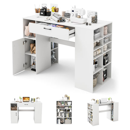 Dreamade Craft Table with Storage