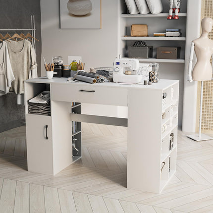 Dreamade Craft Table with Storage