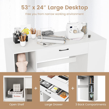 Dreamade Craft Table with Storage