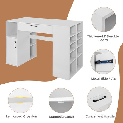 Dreamade Craft Table with Storage