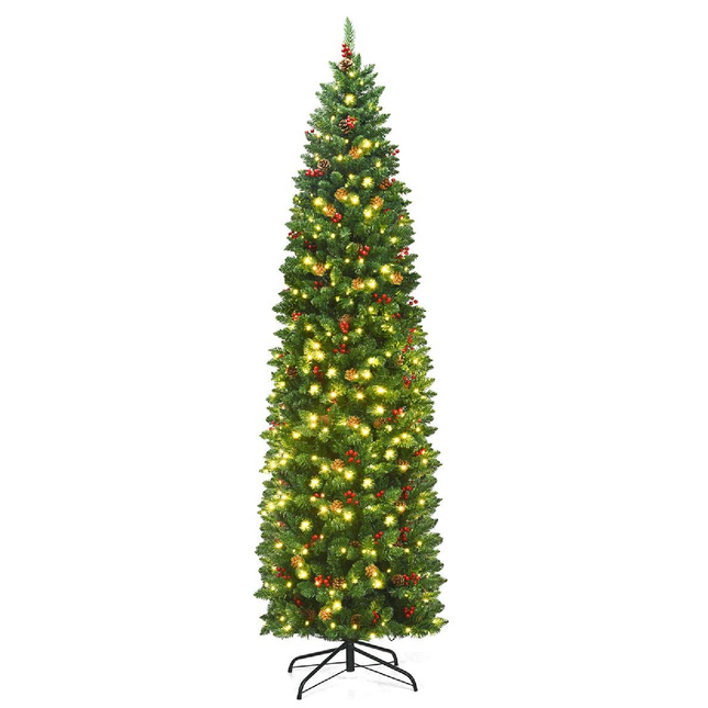 Dreamade Pre-Lit Pencil Christmas Tree