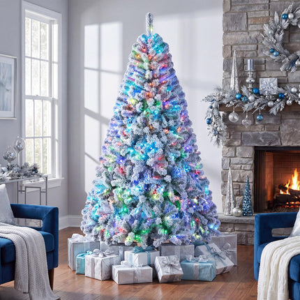 DREAMADE 6FT/7.5FT Prelit Christmas Tree with Smart RGB & Warm White LED Lights