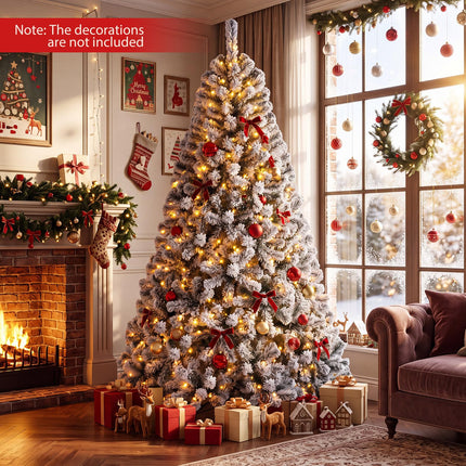 DREAMADE 6FT/7.5FT Prelit Christmas Tree with Smart RGB & Warm White LED Lights