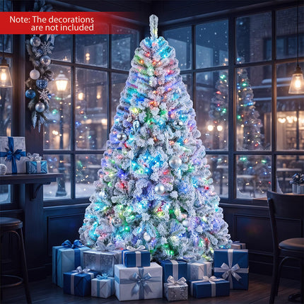 DREAMADE 6FT/7.5FT Prelit Christmas Tree with Smart RGB & Warm White LED Lights