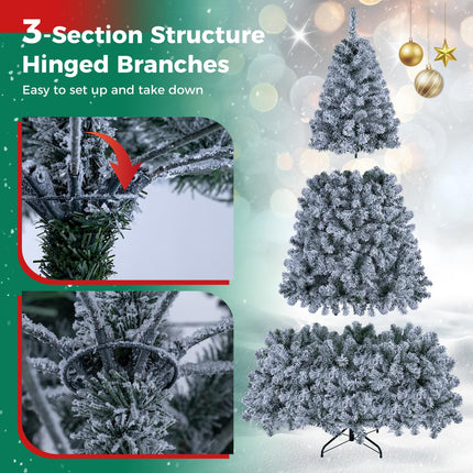 DREAMADE 6FT/7.5FT Prelit Christmas Tree with Smart RGB & Warm White LED Lights