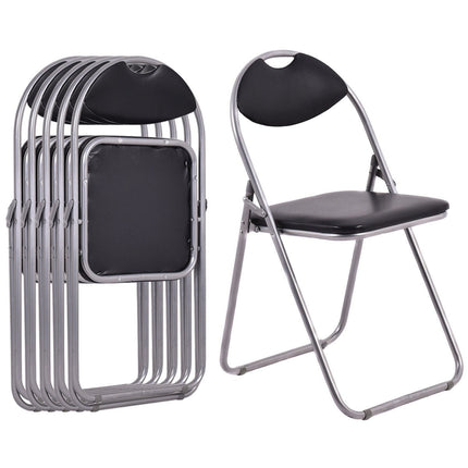 6 PCS Folding Chairs Set with Padded Seats and Carrying Handle - Dreamadeus