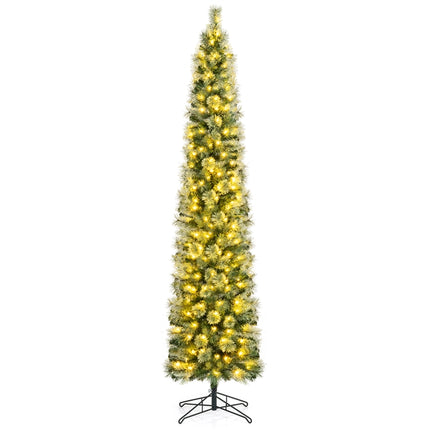 DREAMADE 7 FT Pre-Lit Pencil Christmas Tree, Artificial Xmas Tree