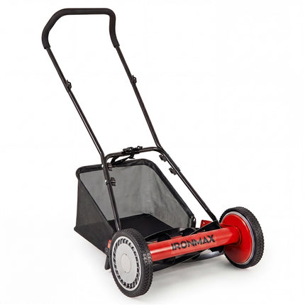 DREAMADE Manual Reel Mower, 16" Push Reel Lawn Mower, Green