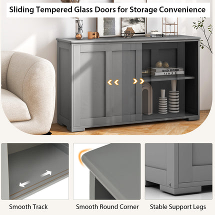 DREAMADE Buffet Cabinet, Modern Buffets & Sideboards Cabinet w/Storage