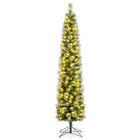 DREAMADE 7 FT Pre-Lit Pencil Christmas Tree, Artificial Xmas Tree