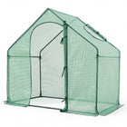 Dreamade 6x3x5.5 FT Mini Walk-in Greenhouse, with Roll-up Zippered Door & Window, Overlong PE Cover