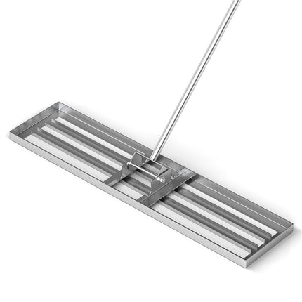 DREAMADE Lawn Leveling Rake, 30"/36"/42" x 10" Professional Grade Soil Distribution Rake w/67 Ergonomic Handle
