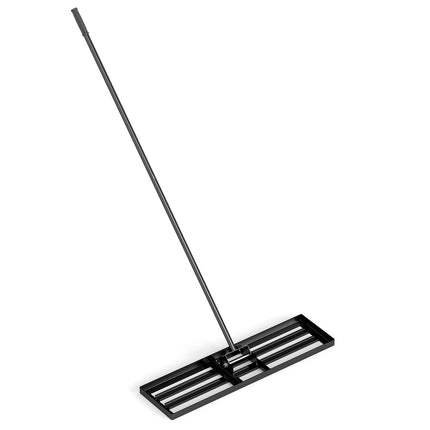 DREAMADE Lawn Leveling Rake, 30"/36"/42" x 10" Professional Grade Soil Distribution Rake w/67 Ergonomic Handle