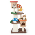 DREAMADE Mushroom Cat Tree, 57.5