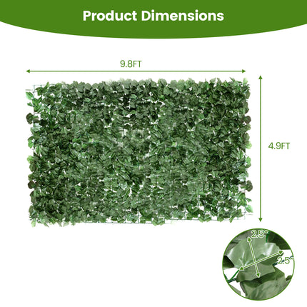 DREAMADE Faux Ivy Privacy Screen, Expandable Artificial Greenery Fence