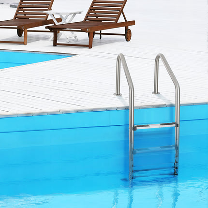 DREAMADE Inground Pool Ladder, 4-Step Swimming Pool Entry Ladder