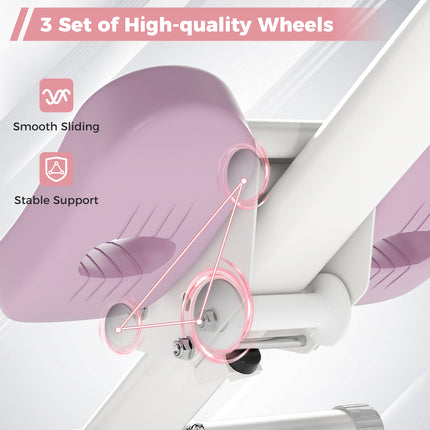 Ab Workout Equipment,Foldable Strength Trainer with Elbow Support, Knee Protection & LCD Monitor