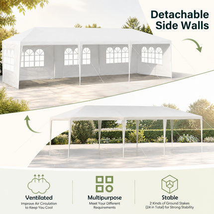 DREAMADE Party Tent, 10' x 30' Event Canopy Tent