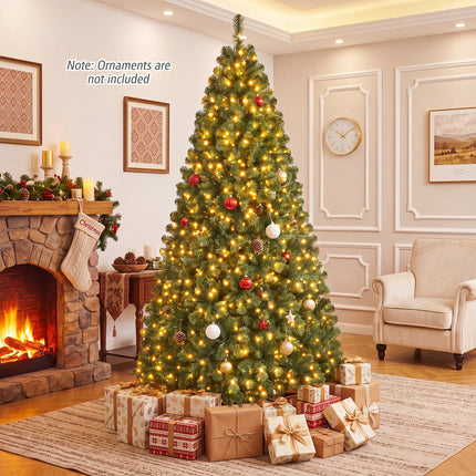 DREAMADE 7 FT Pre-Lit Artificial Christmas Tree, 1188 Hinged Branch Tips