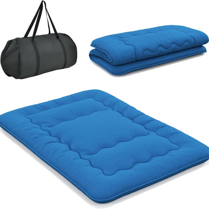 Dreamade Japanese Floor Mattress Futon Mattress, Roll Up Mattress Tatami Mat with Washable Cover and Carry Bag