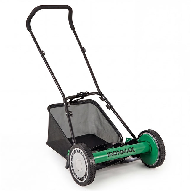 DREAMADE Manual Reel Mower, 16" Push Reel Lawn Mower, Green