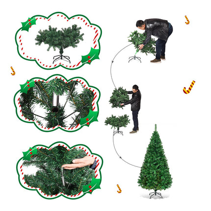 Artificial Christmas Tree with Solid Metal Stand - DreamadeUS