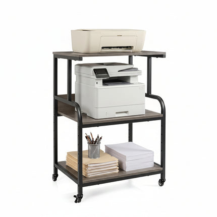 Dreamade Rolling Printer Stand with Adjustable Storage Shelf