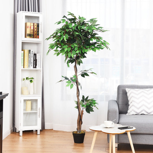 4/5.5/6FT FICUS Silk Leaf Artificial Tree - DreamadeUS