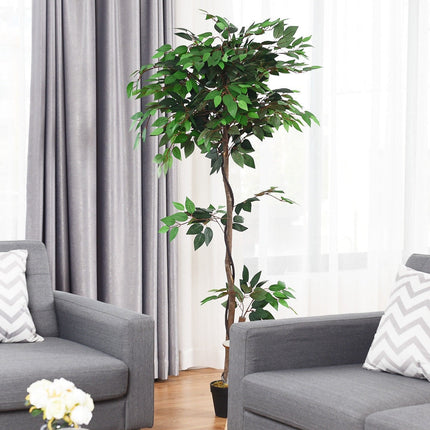 4/5.5/6FT FICUS Silk Leaf Artificial Tree - DreamadeUS
