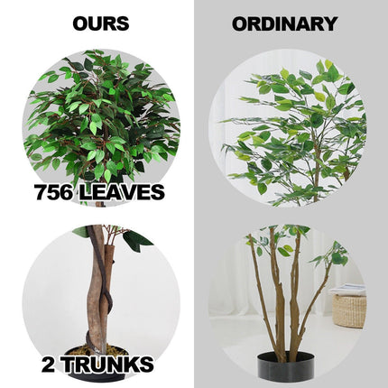 4/5.5/6FT FICUS Silk Leaf Artificial Tree - DreamadeUS