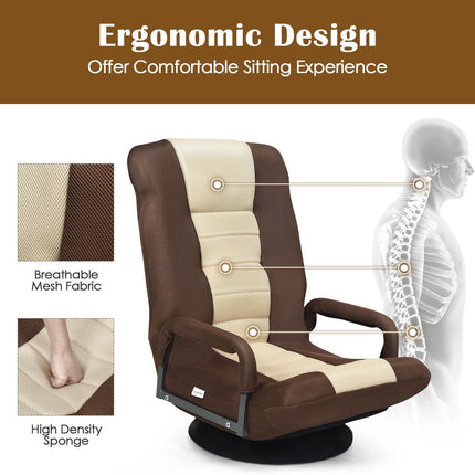 360 Degree Swivel Gaming Chair , Foldable Lazy Sofa Chair - Dreamadeus