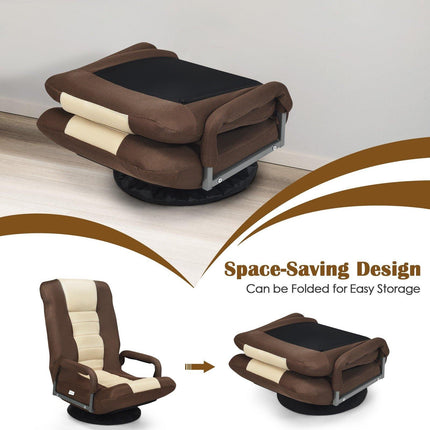 360 Degree Swivel Gaming Chair , Foldable Lazy Sofa Chair - Dreamadeus