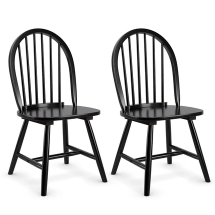 Dreamade Wood Dining Chairs, French Country Armless Spindle Back Dining Chairs