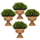 Dreamade 4 Pack Artificial Boxwood Topiary Trees - DreamadeUS
