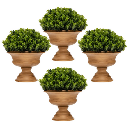 Dreamade 4 Pack Artificial Boxwood Topiary Trees - DreamadeUS