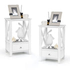 Dreamade Modern X-Design Nightstand Set