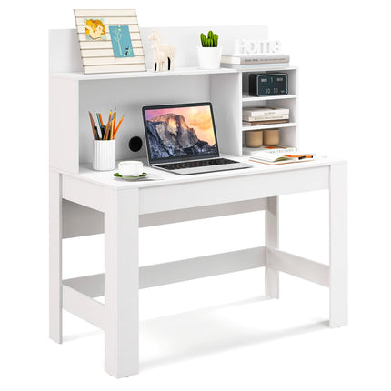 Dreamade Computer Desk with Bookshelf