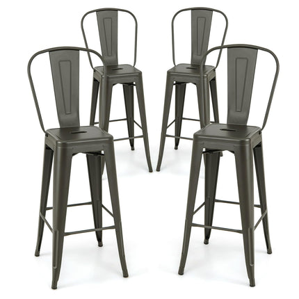 Dreamade Metal Bar Stools Set of 4