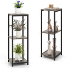Dreamade 3 Tier Tall Plant Stand Indoor, 36 Inch Corner Plant Holder with Metal Frame