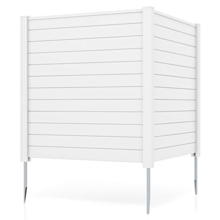 Dreamade Air Conditioner Fence 2 Panels - 48''W x 48''H Outdoor Privacy Screen with Upgraded Metal Stakes