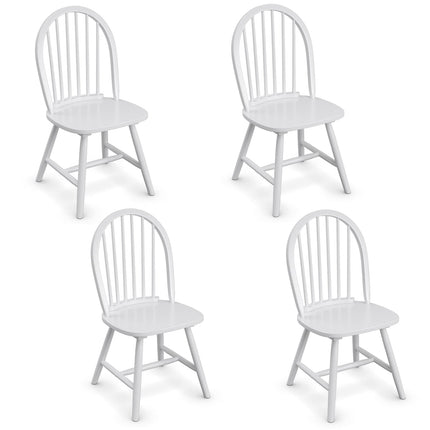 Dreamade Wood Dining Chairs, French Country Armless Spindle Back Dining Chairs