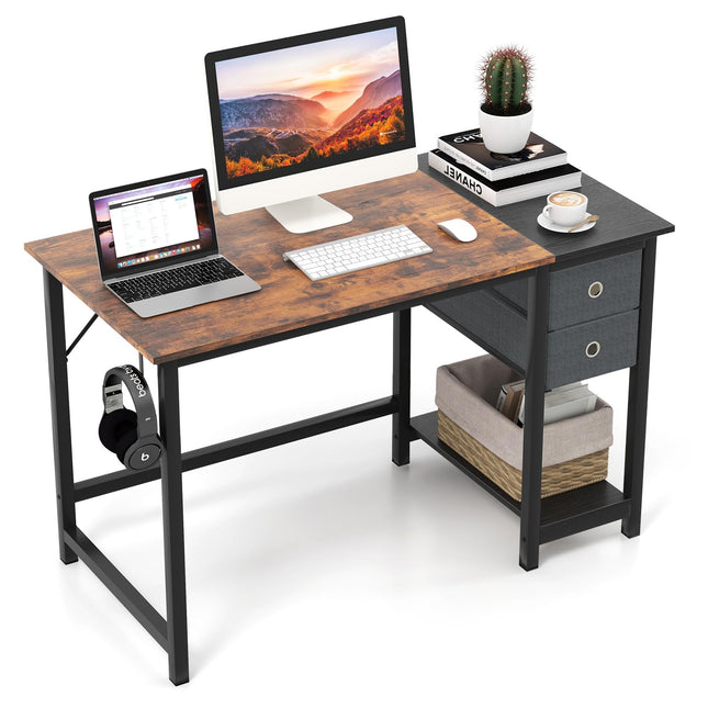 Dreamade Computer Desk with Drawers