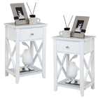 Dreamade Modern X-Design Nightstand