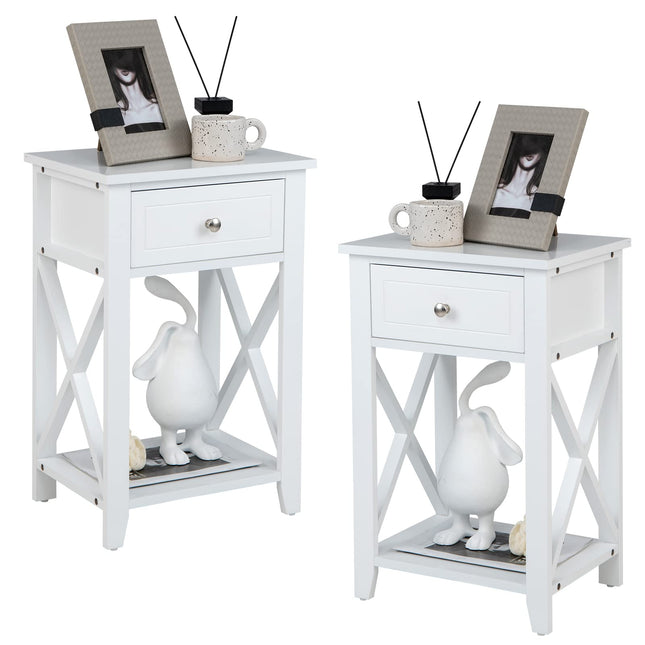 Dreamade Modern X-Design Nightstand