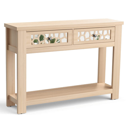 Dreamade 2-Tier Console Table with Drawers