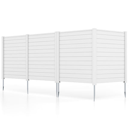 Dreamade Air Conditioner Fence 2 Panels - 48''W x 48''H Outdoor Privacy Screen with Upgraded Metal Stakes