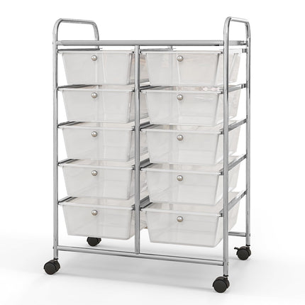 10 Drawers Rolling Cart, Classroom Organizers - Dreamade