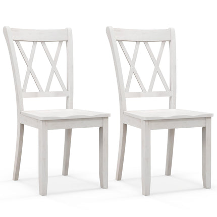Dreamade Rubber Wood Dining Room Side Chair