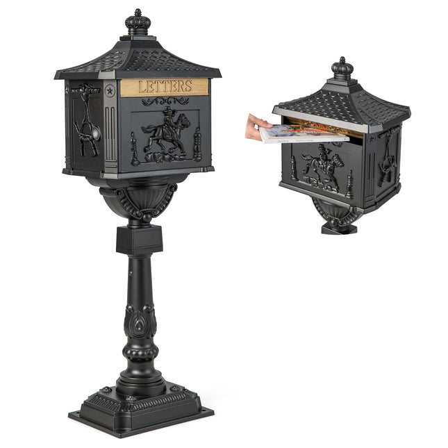 Cast Aluminum Mailbox with Post - Dreamade