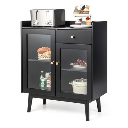 Dreamade Buffet Sideboard, Modern Coffee Bar Storage Cabinet